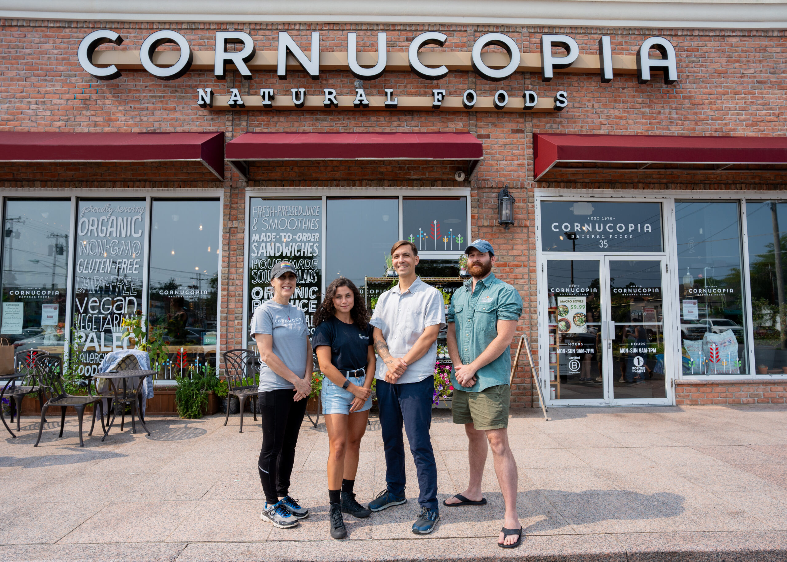 The Cornucopia Natural Foods team smiling