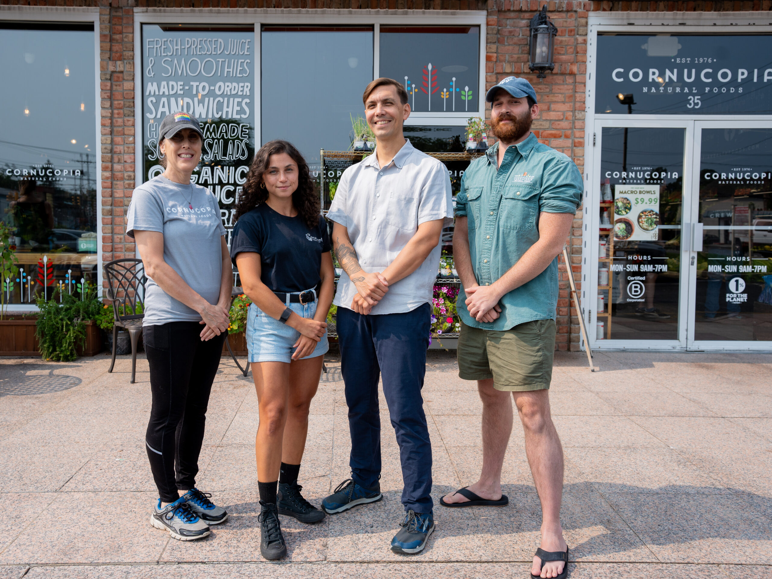 The Cornucopia Natural Foods team smiling