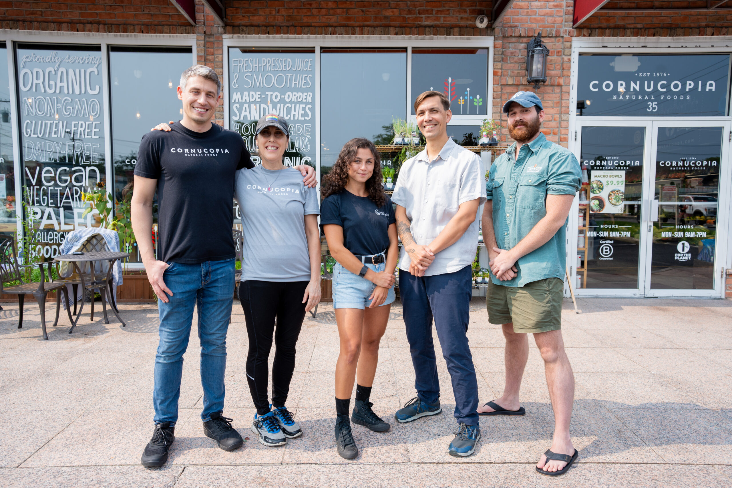 The Cornucopia Natural Foods team smiling