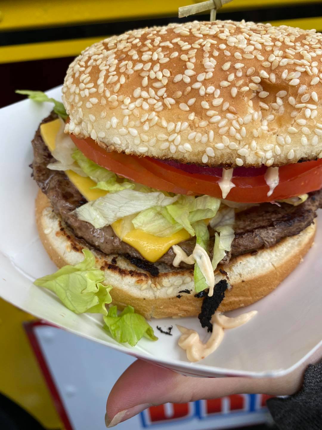 Cheeseburger from Tasty Taxi Food Truck