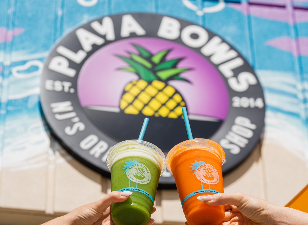 Two smoothies at Playa Bowls