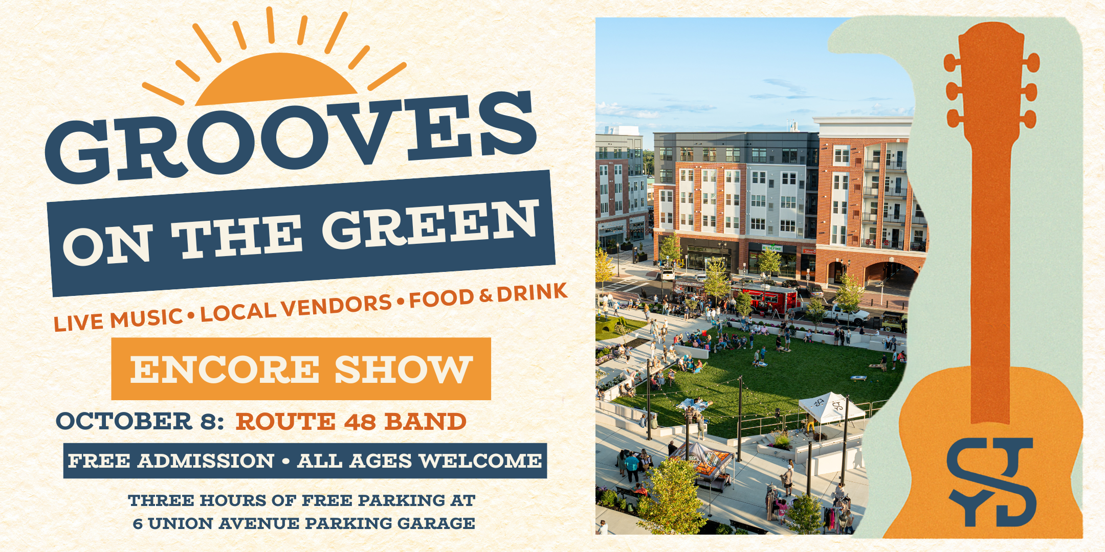 Grooves on the Green on Wednesday, October 8th from 5-7:30 PM