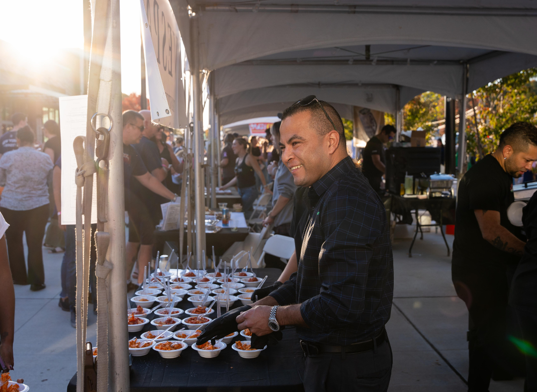 VESPA Italian Kitchen & Cocktails sample booth