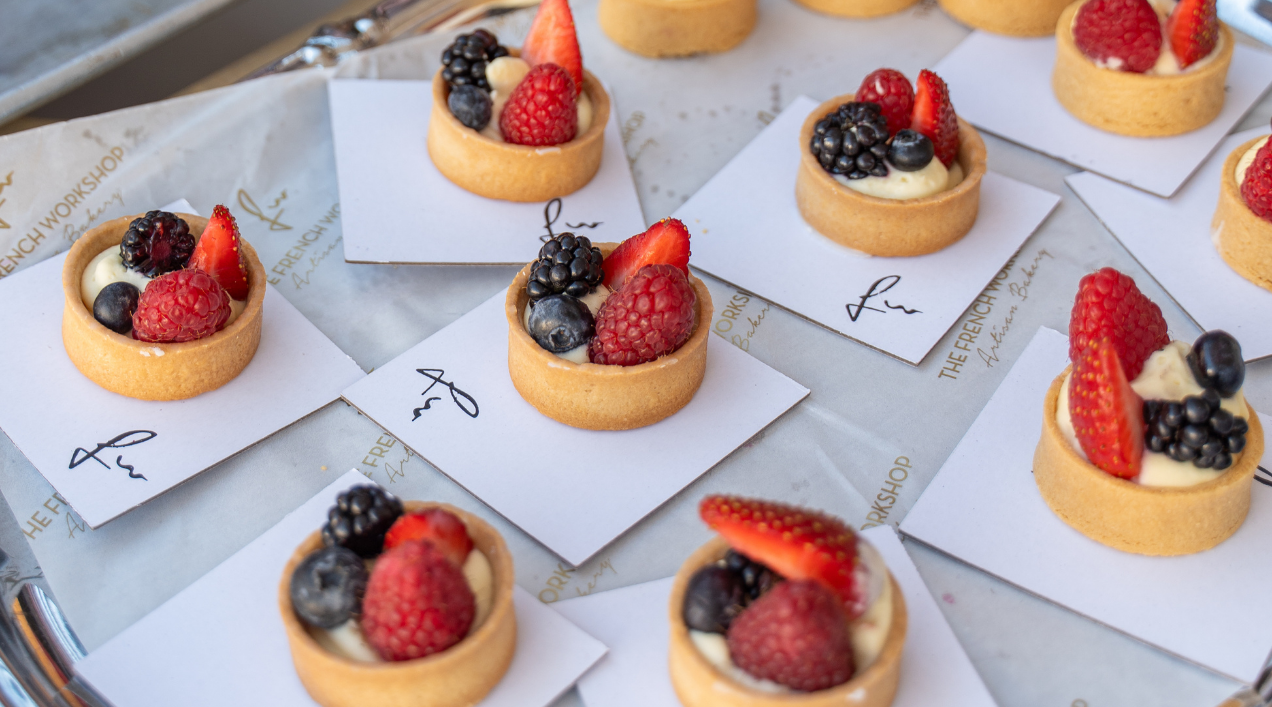 Fruit tarts from The French Workshop